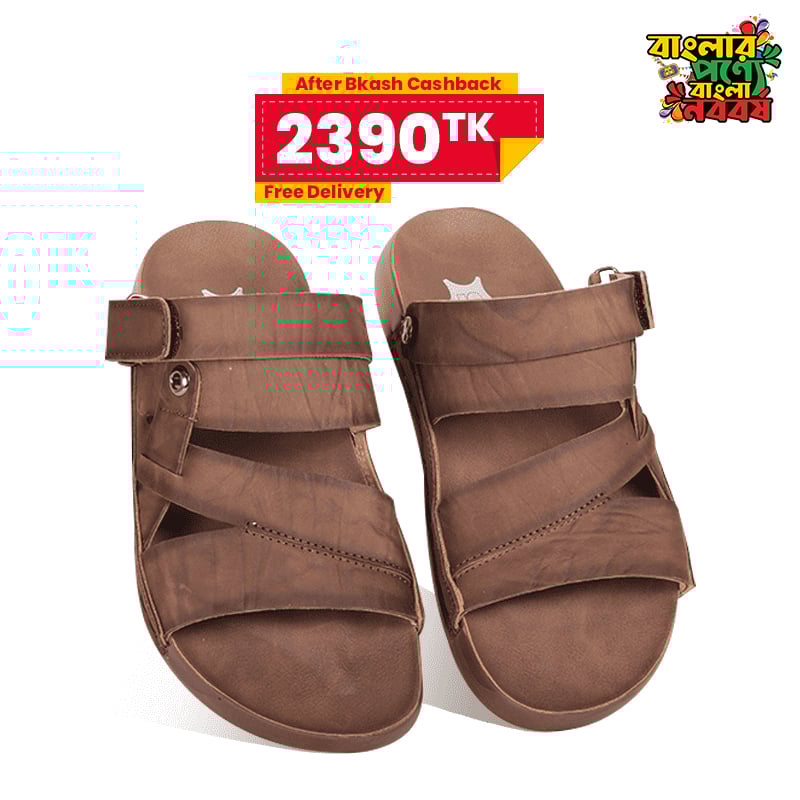 Nubuck Leather Adjustable Strap Sandal SB-S1077