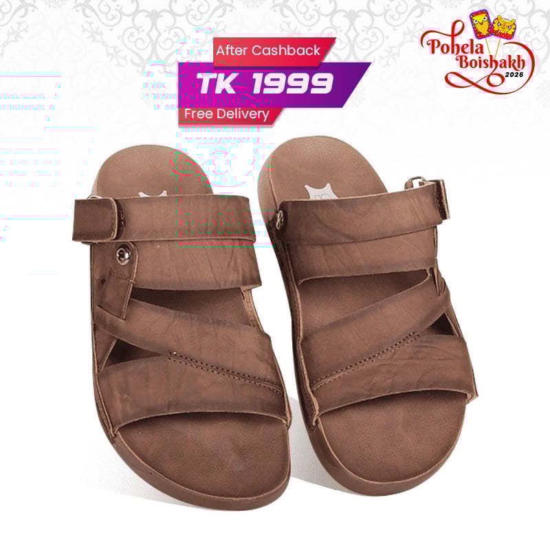 Nubuck Leather Adjustable Strap Sandal SB-S1077
