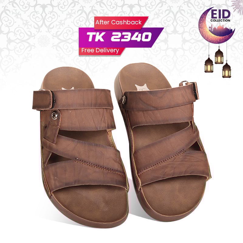 Nubuck Leather Adjustable Strap Sandal SB-S1077