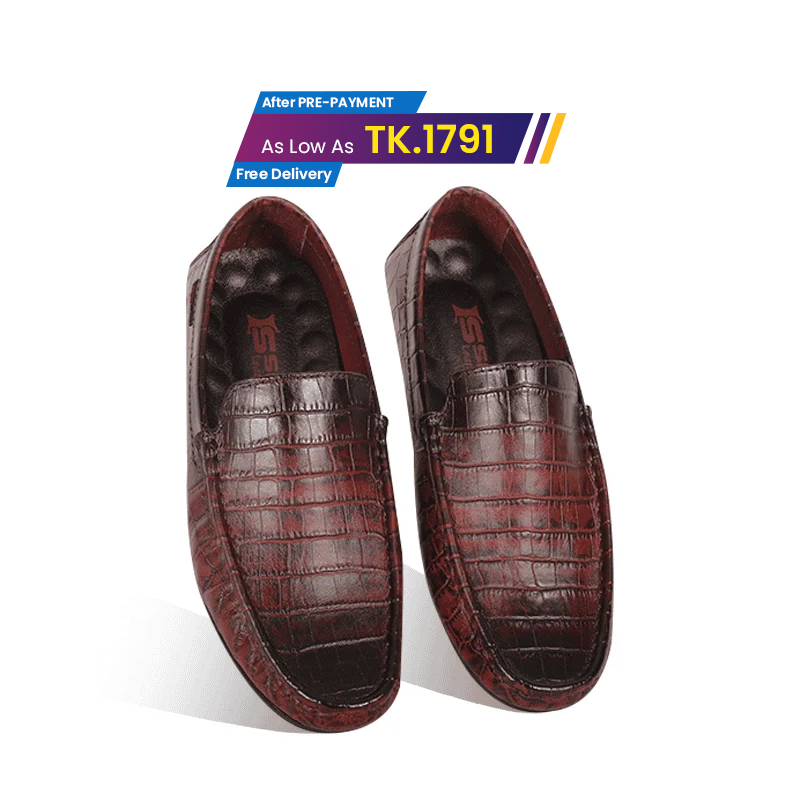 Crocodile Pattern Leather Loafer SB-S1085