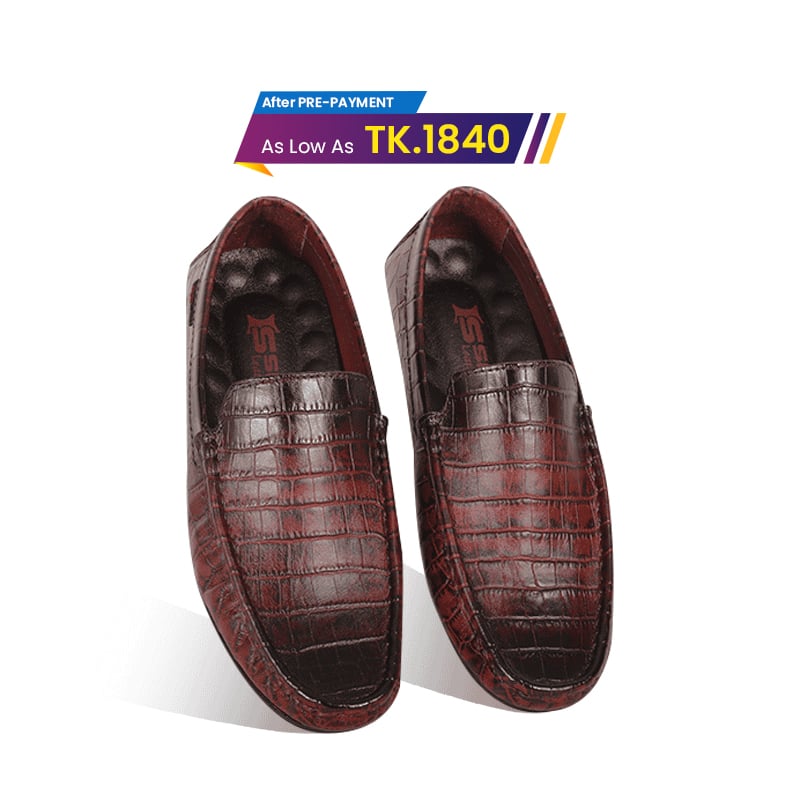 Crocodile Pattern Leather Loafer SB-S1085