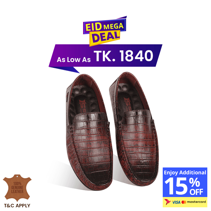 Crocodile Pattern Leather Loafer SB-S1085