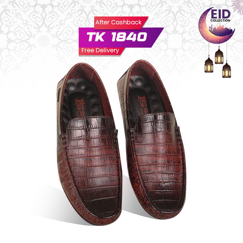 Crocodile Pattern Leather Loafer SB-S1085