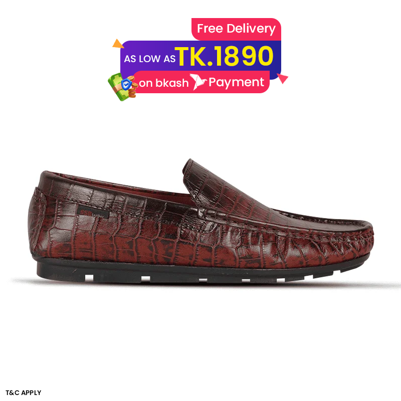 Crocodile Pattern Leather Loafer SB-S1085