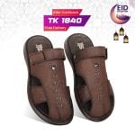 Textured Leather Sandal For Men SB-S1090