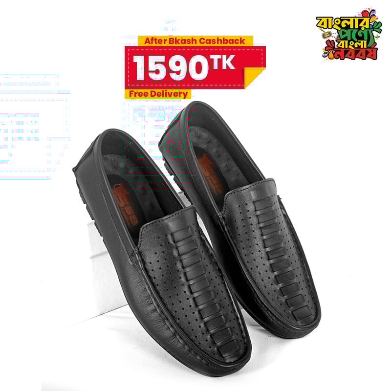 Elegance Medicated Leather Loafers SB-S540