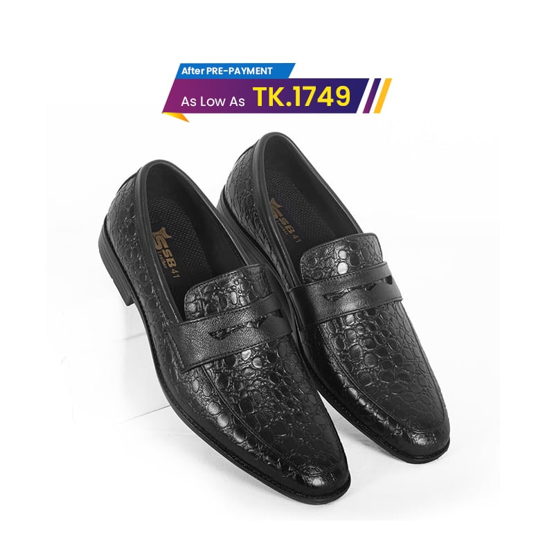 Leather Penny Formal Shoes For Men SB-S555