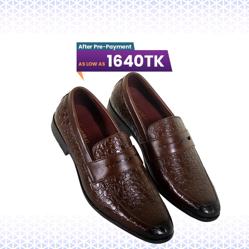 Leather Penny Formal Shoes For Men SB-S556