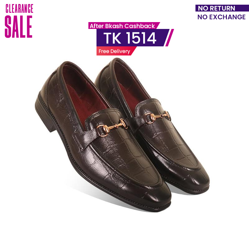 Luxury Crocodile-Embossed Penny Formal Shoes For Men SB-S733