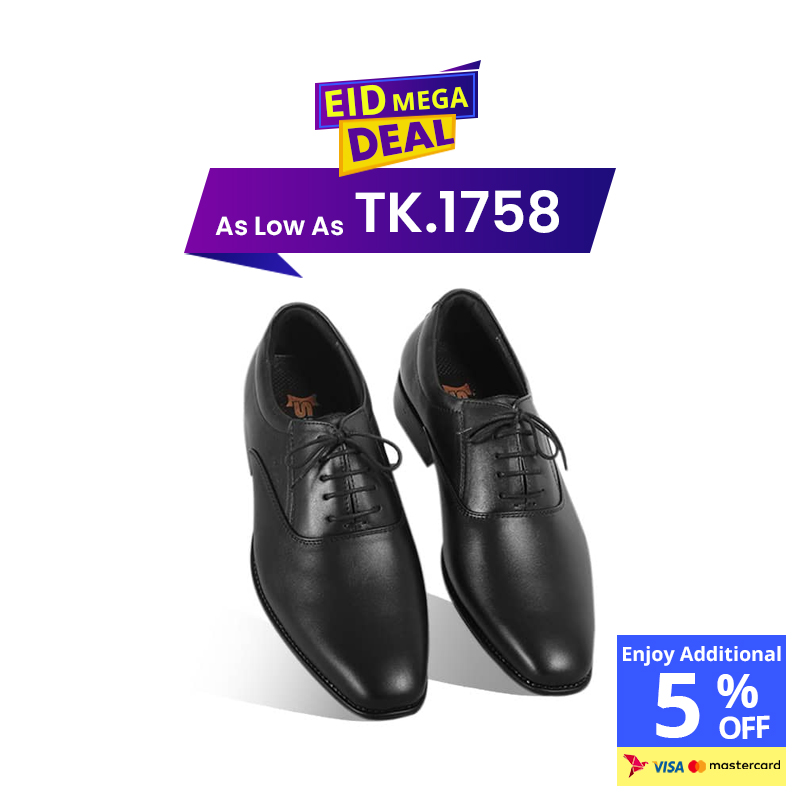 Classic Black Leather Oxford Shoes For Men SB-S992