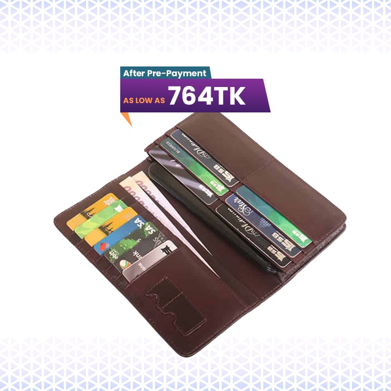 Leather Agun Long Wallet SB-W137