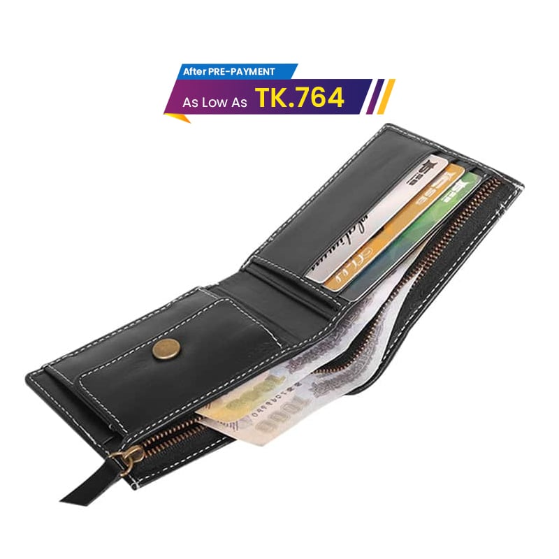 Classic Leather Bi-Fold Wallet SB-W239