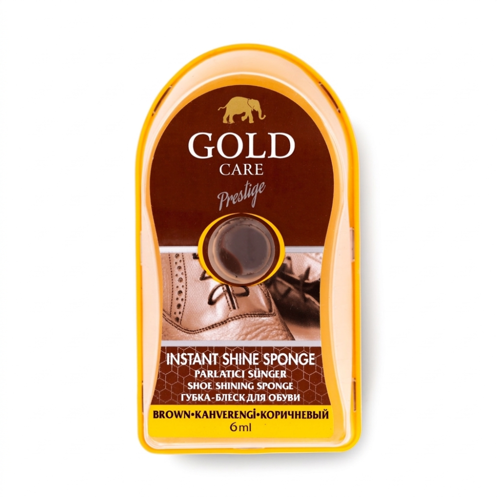 Gold Care Prestige Instant Shine Sponge Brown 6 ML
