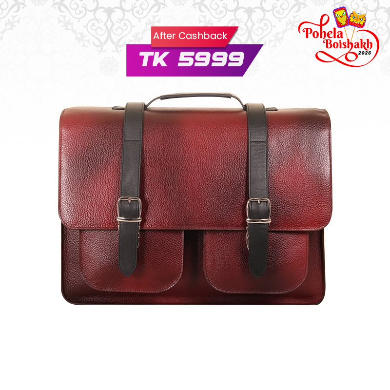 Oxblood Leather Executive Briefcase Bag SB-LB494