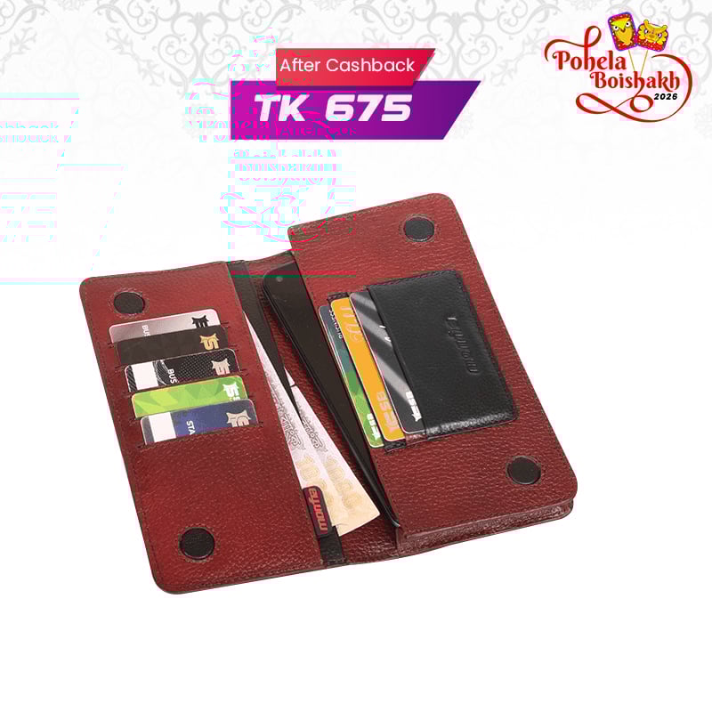 Monfia Leather Long Wallet-MFW03