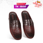 Crocodile Pattern Leather Half Loafers SB-S1084