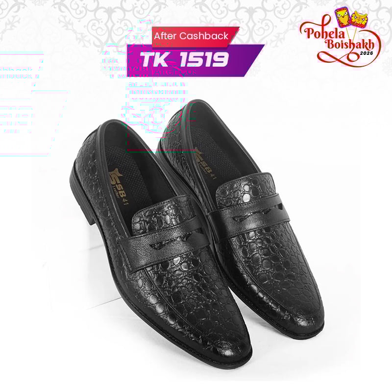 Leather Penny Formal Shoes For Men SB-S555
