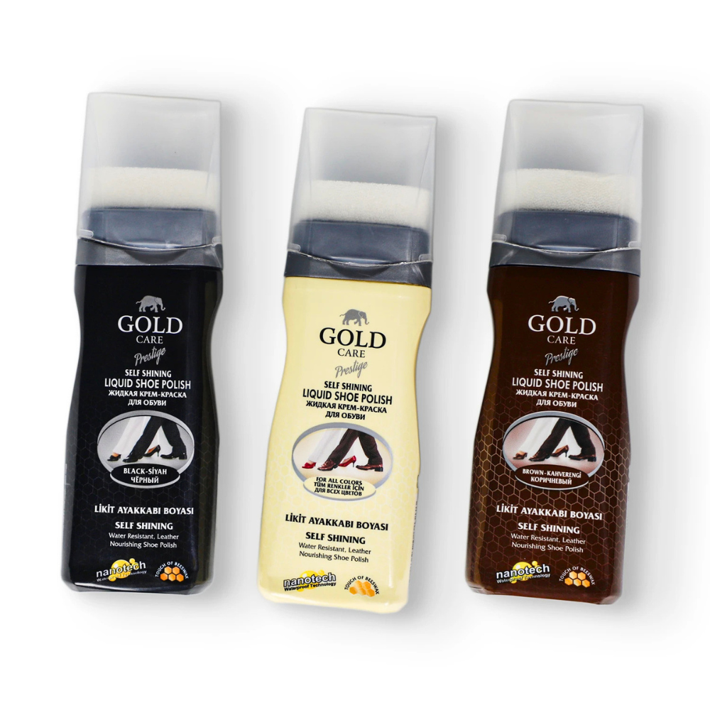 Gold Care Prestige Liquid Shoe Polish 80 ML-All Colors