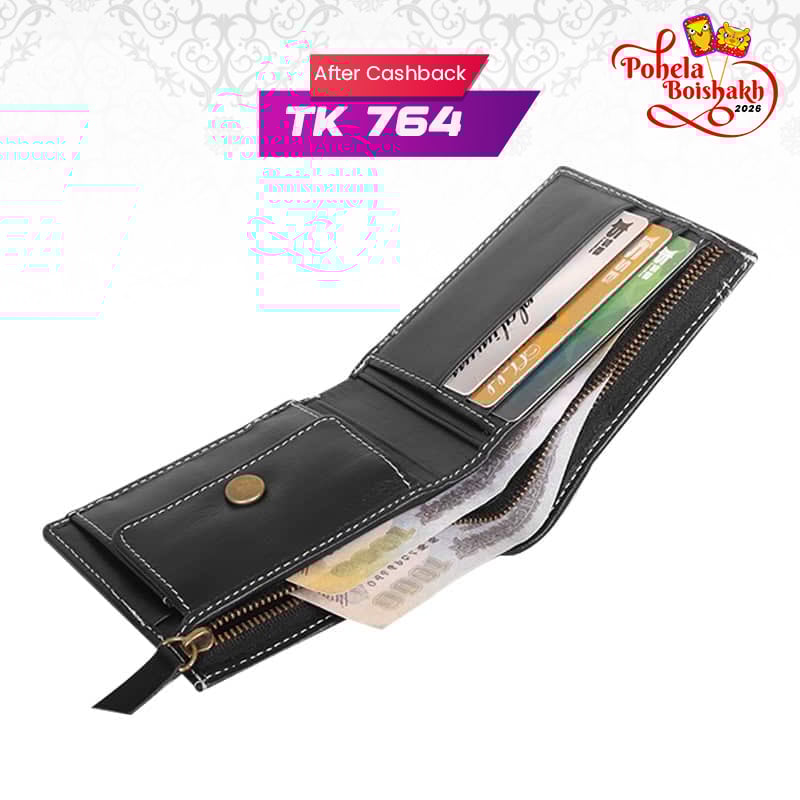 Classic Leather Bi-Fold Wallet SB-W239