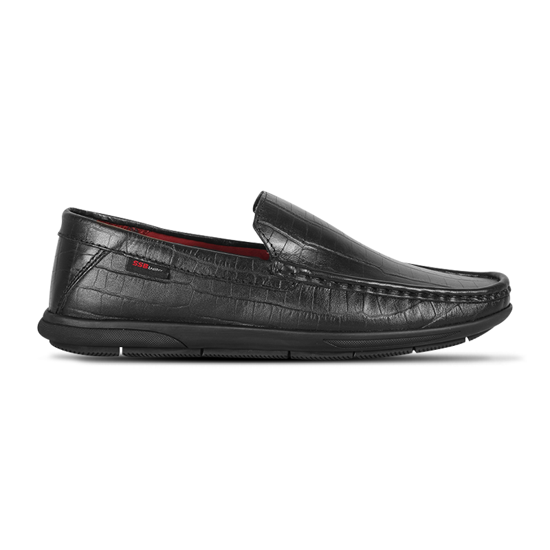 Crocodile Pattern Leather Casual Loafer Shoes SB-S1107
