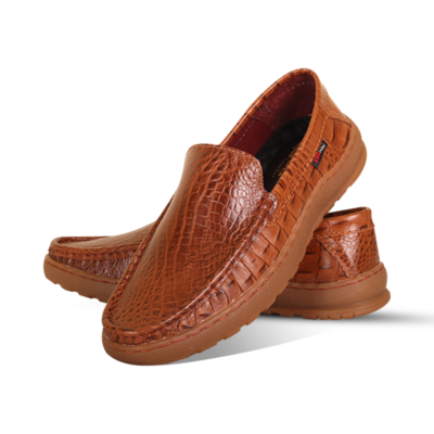Crocodile Pattern Leather Casual Loafer Shoes SB-S1116