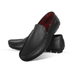 Black Leather Loafer For Men SB-S1121