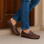 Antique Dark Brown Leather Loafer For Men SB-S1104