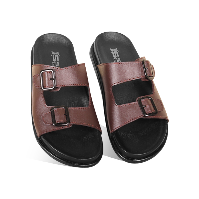 Double-Buckle Slide Sandal For Men SB-S1103