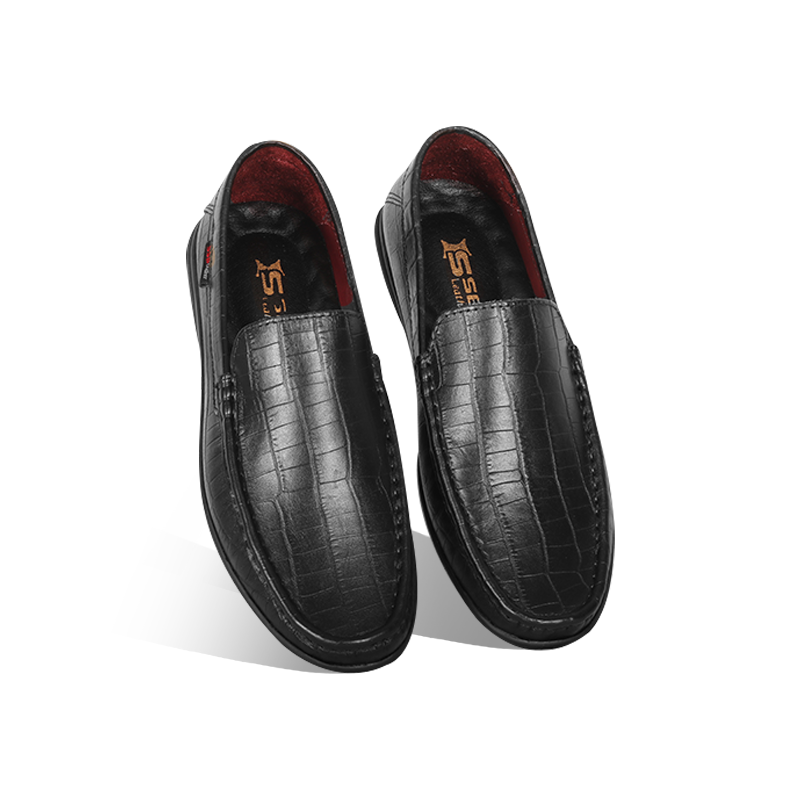 Crocodile Pattern Leather Casual Loafer Shoes SB-S1107