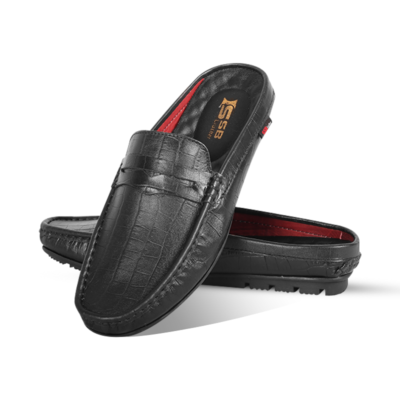 Crocodile Pattern Leather Half Loafers SB-S1109