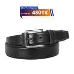 Classic Black Leather Belt For Men SB-B216