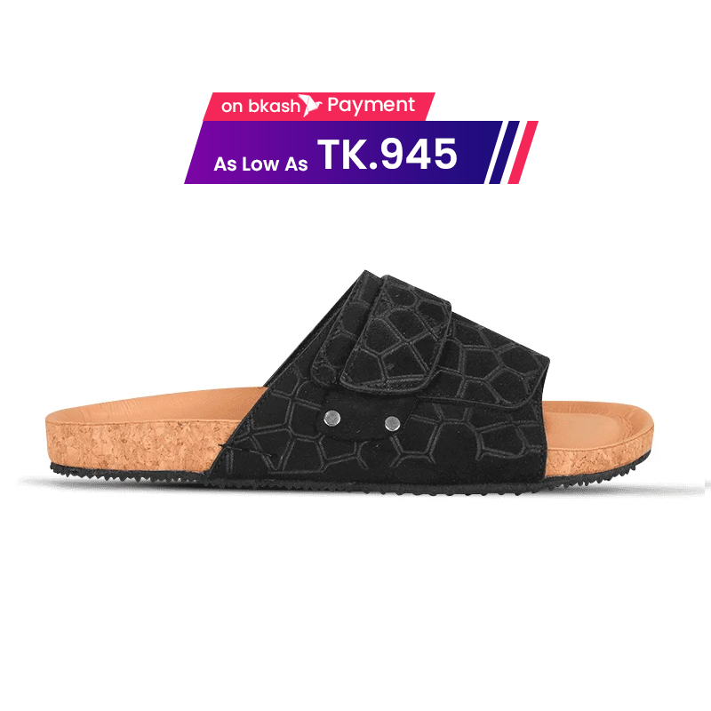 Textured Pattern Slide Sandal For Men MF16