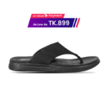 Black Comfort Leather Sandal For Men SB-S1005