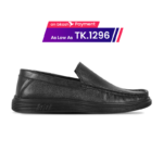 Black Leather Casual Shoes For Men SB-S1009