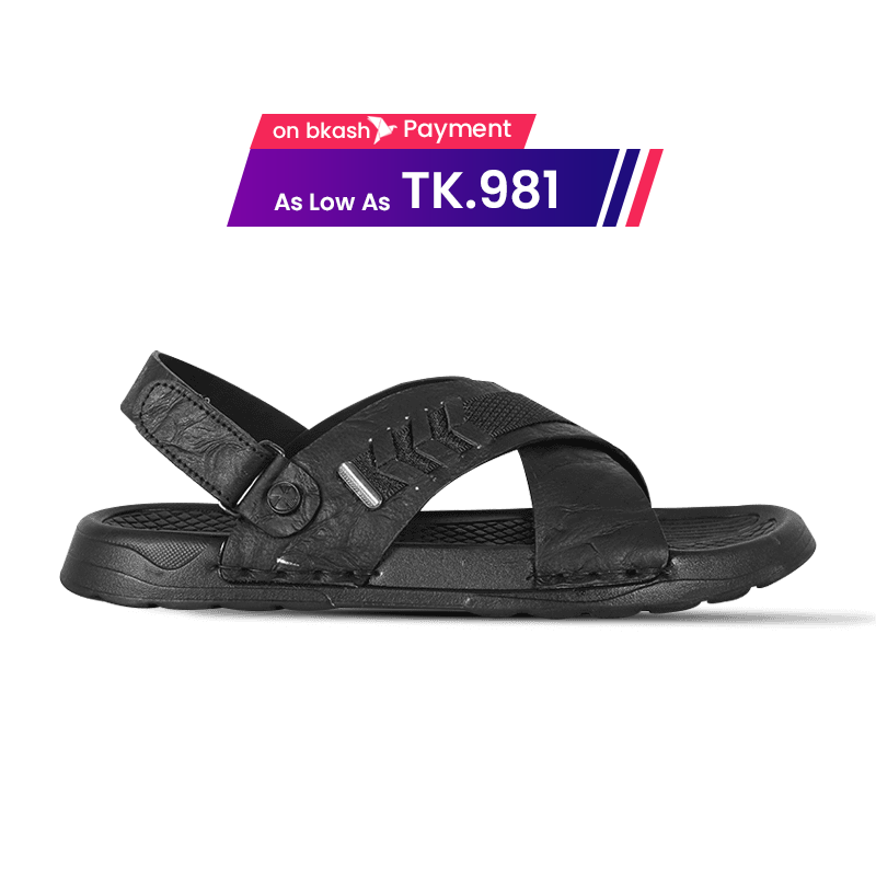 Nubuck Leather Crisscross Strap Sandal SB-S1052