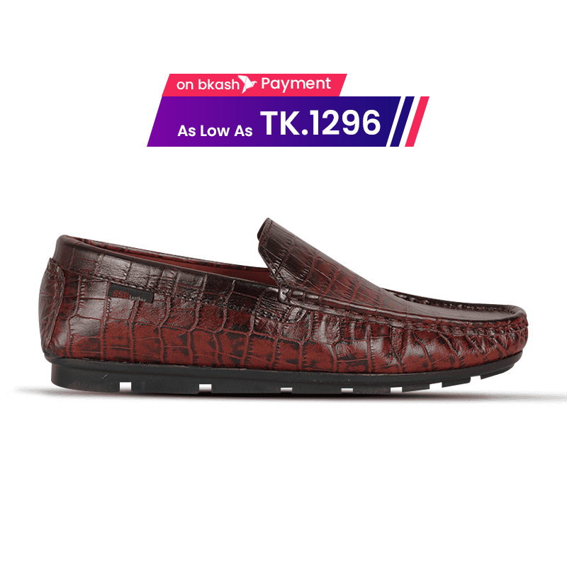 Crocodile Pattern Leather Loafer SB-S1085