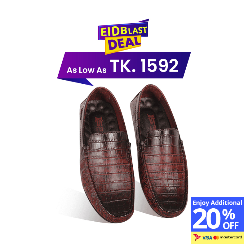 Crocodile Pattern Leather Loafer SB-S1085