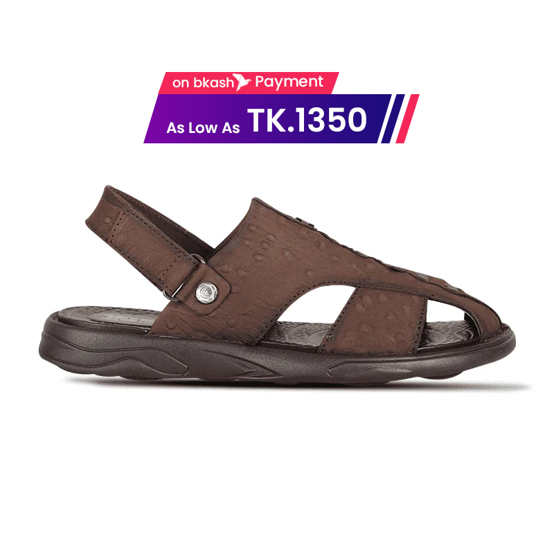 Textured Leather Sandal For Men SB-S1090