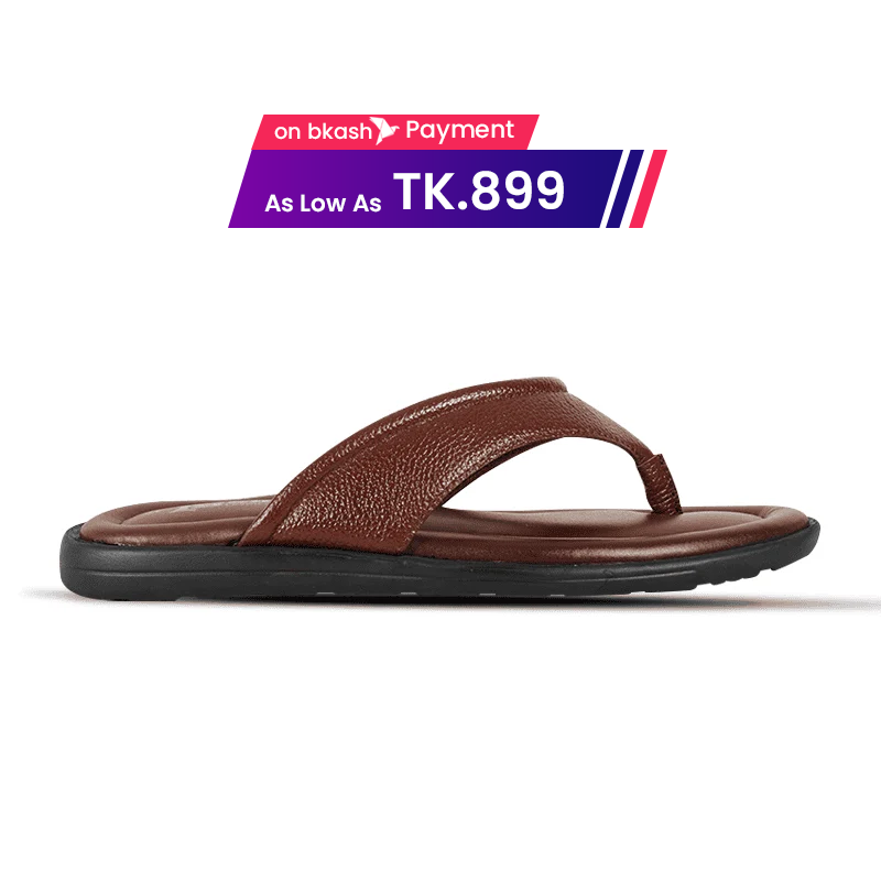 Classic Chocolate Genuine Leather Sandal SB-S1096