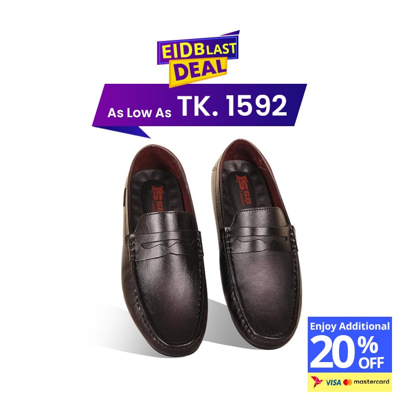 Antique Leather Loafer For Men SB-S1099
