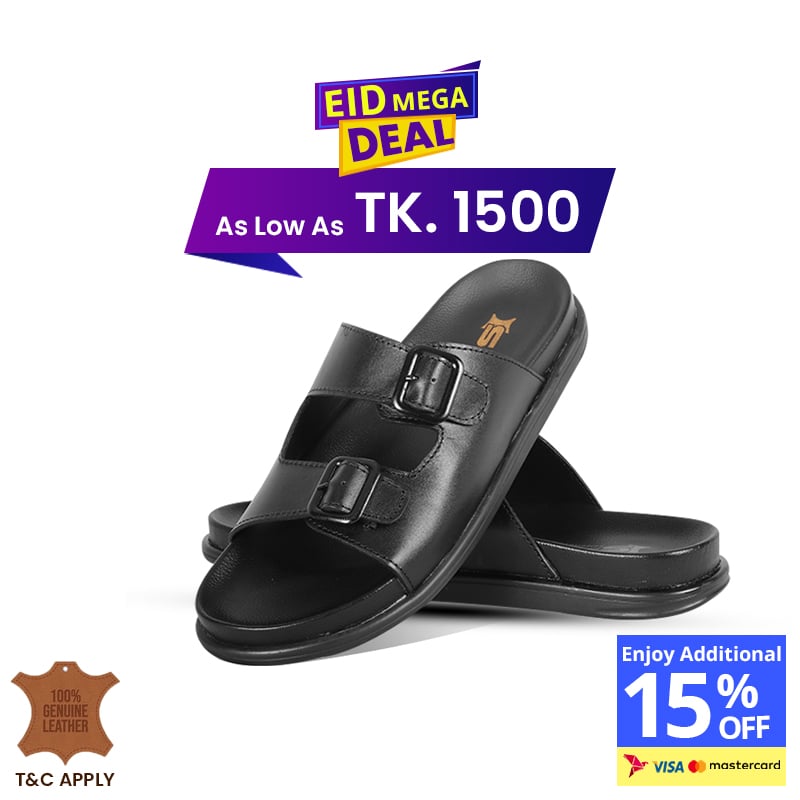 Double-Buckle Slide Sandal For Men SB-S1102