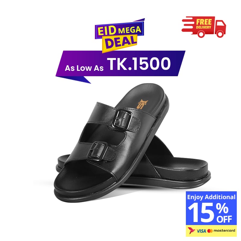 Double-Buckle Slide Sandal For Men SB-S1102