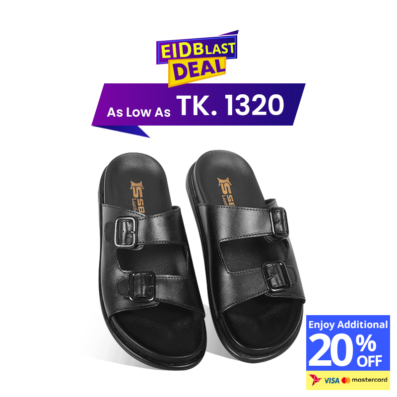 Double-Buckle Slide Sandal For Men SB-S1102