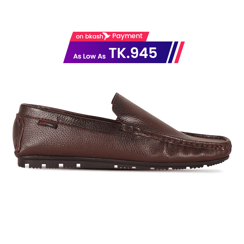 Antique Dark Brown Leather Loafer For Men SB-S1104