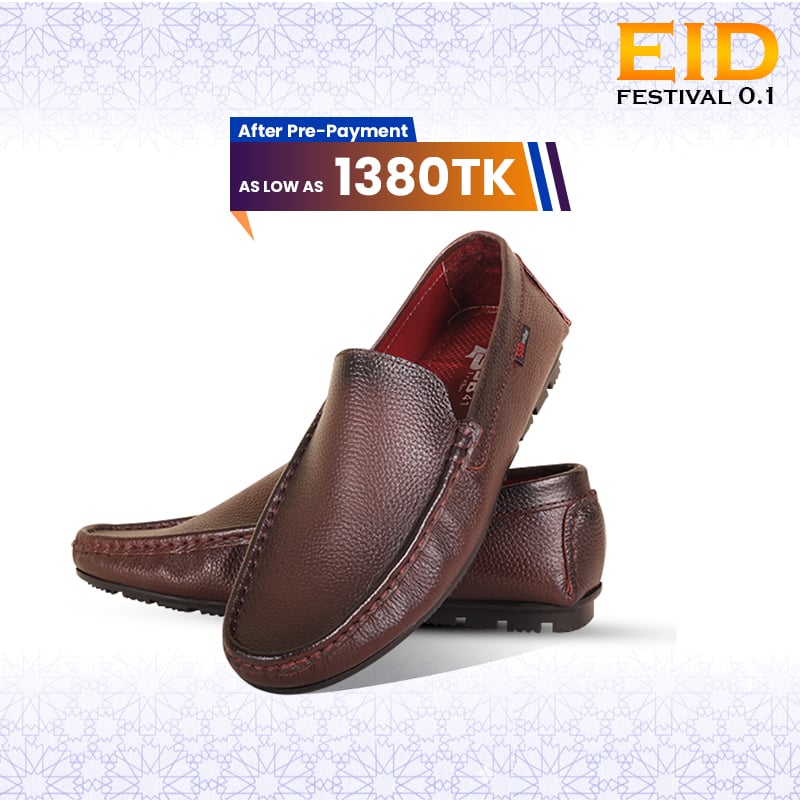 Antique Dark Brown Leather Loafer For Men SB-S1104