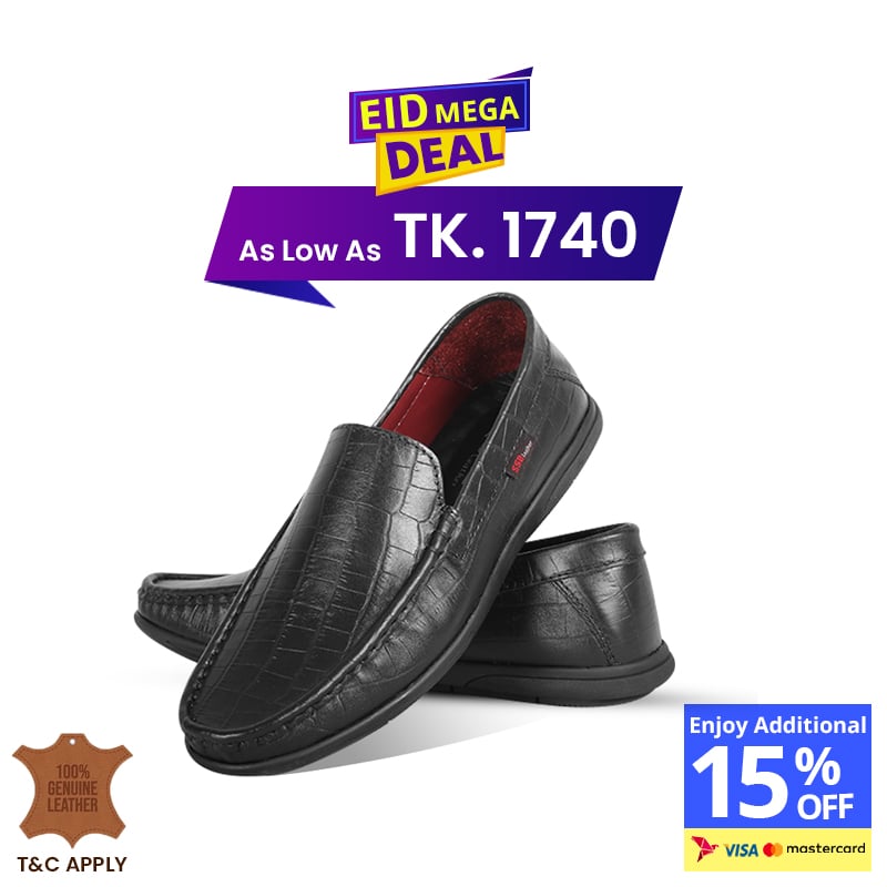 Crocodile Pattern Leather Casual Loafer Shoes SB-S1107