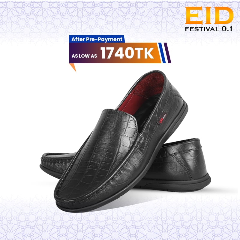 Crocodile Pattern Leather Casual Loafer Shoes SB-S1107