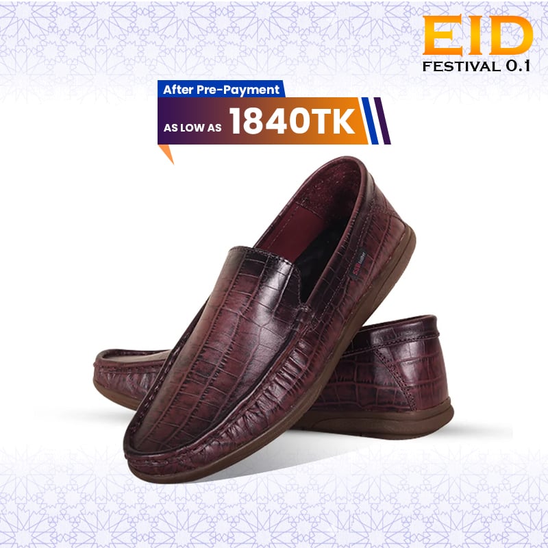 Crocodile Pattern Leather Loafer SB-S1113
