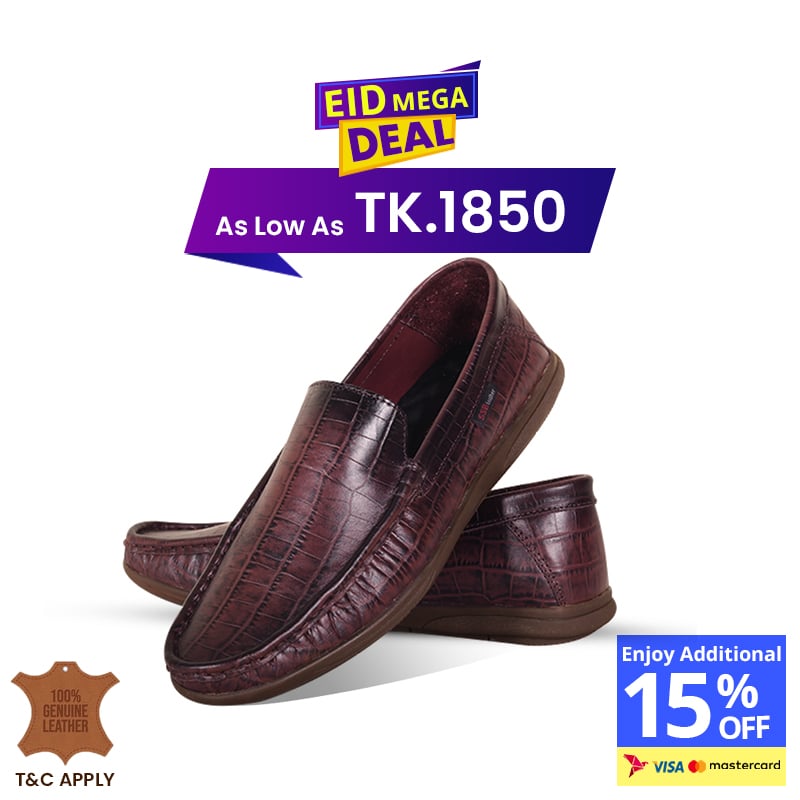 Crocodile Pattern Leather Loafer SB-S1113