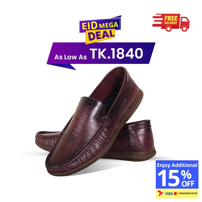 Crocodile Pattern Leather Loafer SB-S1113